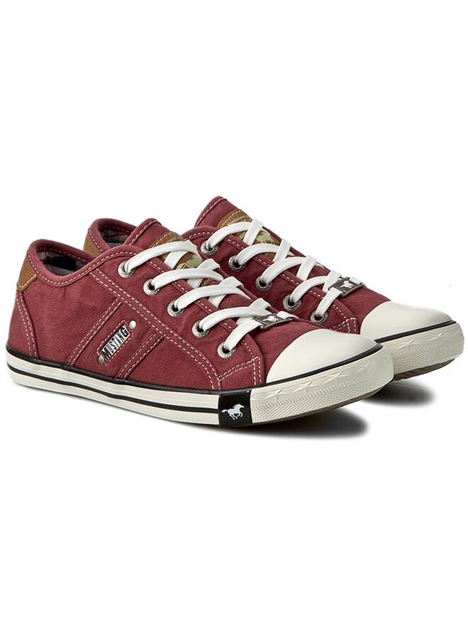 Mustang Sneakers aus Stoff Mustang 36C0030 Dunkelrot