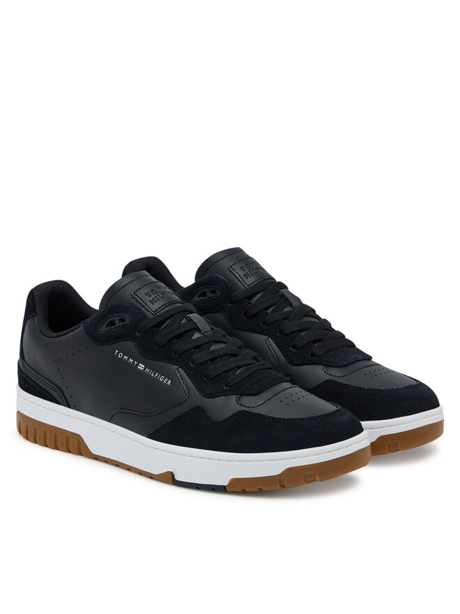 Tommy Hilfiger Сникърси Tommy Hilfiger Th Basket Better Mix FM0FM05520 Черен