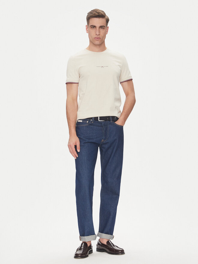 Tommy Hilfiger Tommy Hilfiger Футболка Logo MW0MW32584 Бежевий Regular Fit