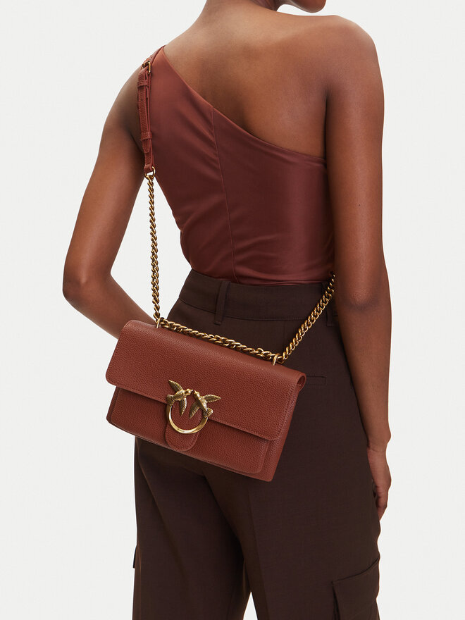 PINKO Bolso PINKO Love One Soft Mini AI 24-25 PLTT 104528 A29Q L84Q Marrón
