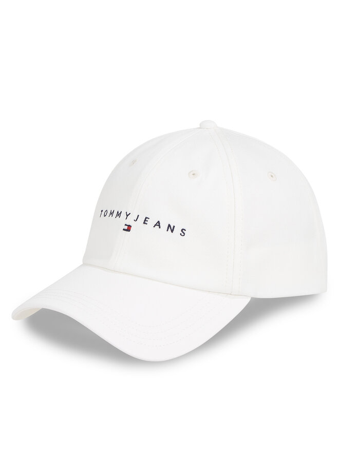 Tommy Jeans Czapka z daszkiem Tommy Jeans Tjm Linear Logo Cap AM0AM12958 Biały