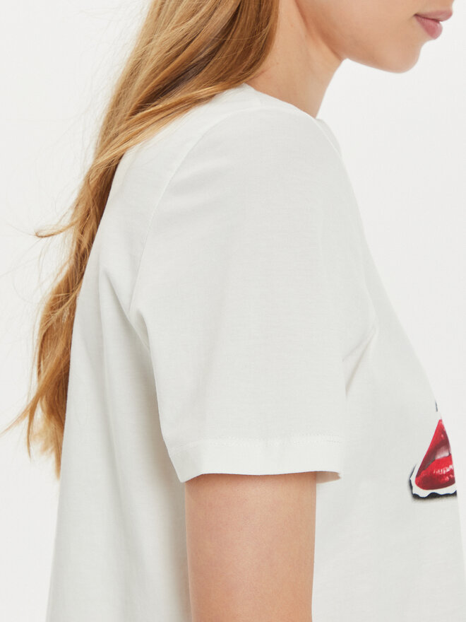 Vero Moda Vero Moda Marškinėliai Elena 10326789 Balta Boxy Fit