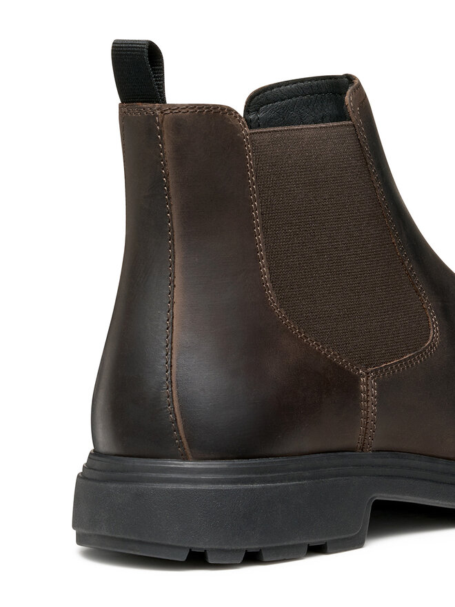 Geox Kotníková obuv s elastickým prvkem Geox U Meiern U56LZA 000FF C6009 Hnědá