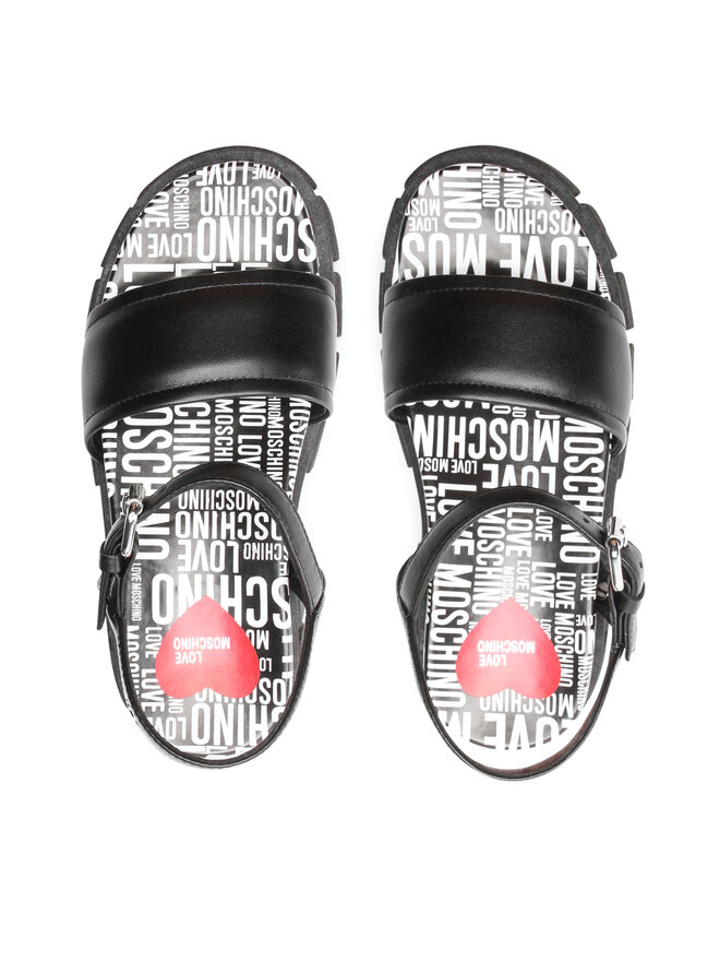 LOVE MOSCHINO Сандали LOVE MOSCHINO JA16327G0EIAL000 Черен