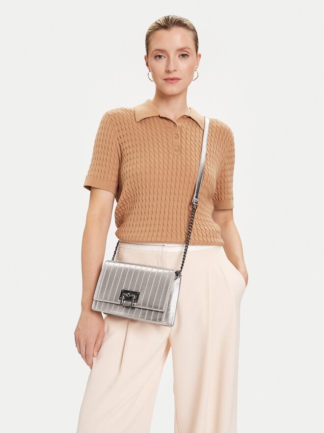 Monnari Torbica Monnari TORIMP0-24Z-BAG4270-KM22D000 Srebrna