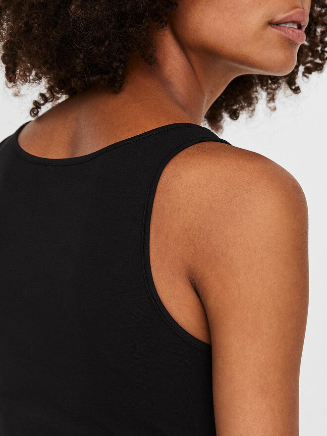 Vero Moda Vero Moda Τοπ Maxi My Soft 10185110 Μαύρο Regular Fit
