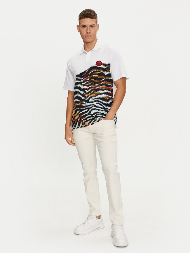 Just Cavalli Just Cavalli Poloshirt 76OAG6R1 Weiß Regular Fit