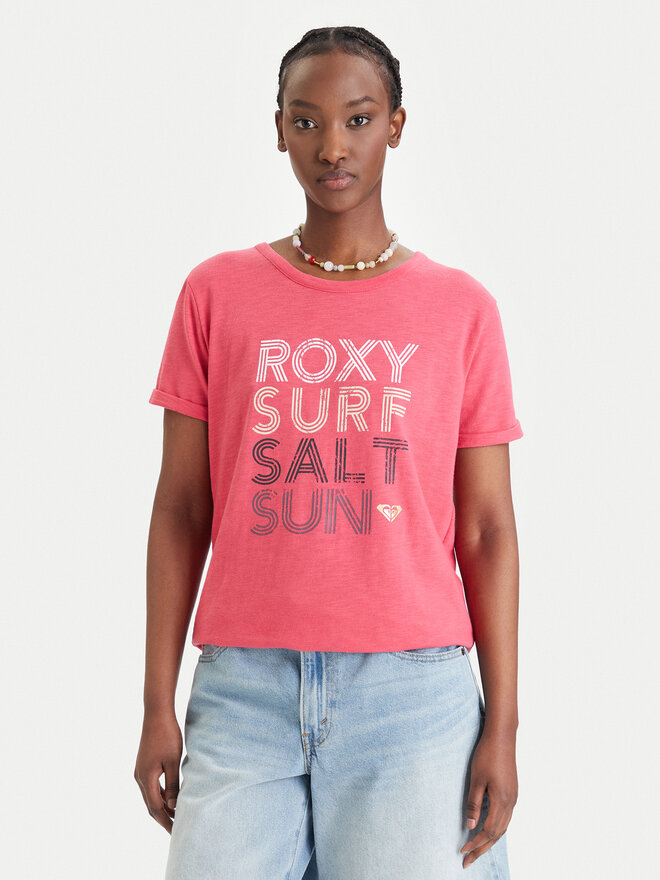 Roxy Roxy T-Shirt ERJZT06024 Rosa Regular Fit