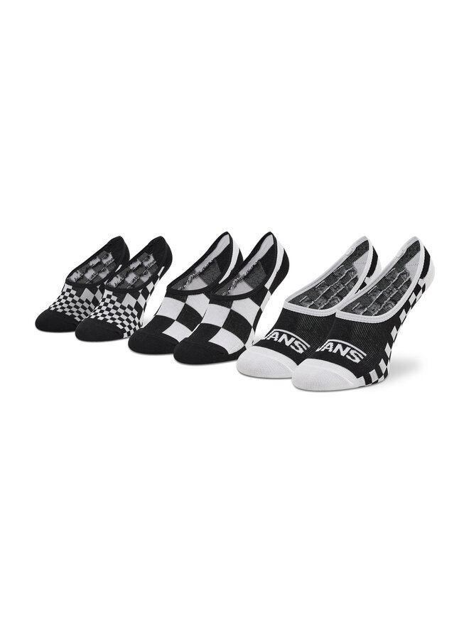 Vans Комплект 3 чифта терлик дамски Vans Classic Check VN0A5L6T4481 Черен