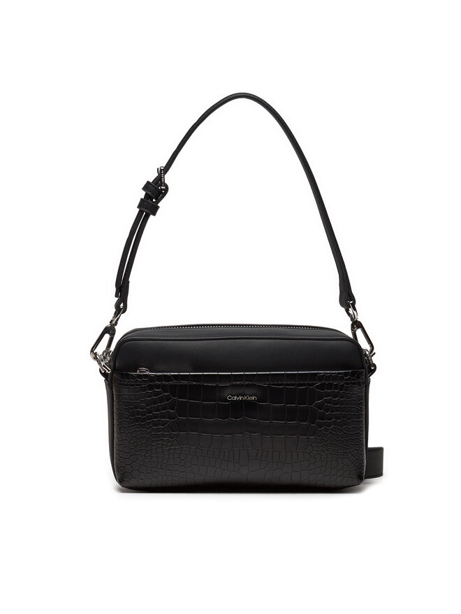 Handtasche Calvin Klein Ck Must Conv Camera Bag Croco K60K612110 Schwarz eschuhe