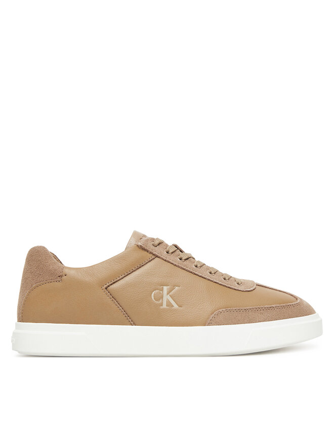 Calvin Klein Сникърси Calvin Klein Low Pro Cups Lth Mix Mg HW0HW02825 Бежов