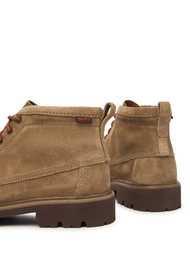 Clarks Schnürschuhe Clarks Cleyhill Hi 26320158 Dunkelbeige