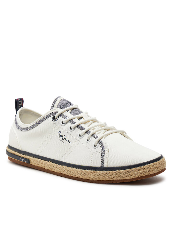 Pepe Jeans Espadryle Pepe Jeans Samoa Smart PMS10321 Biały