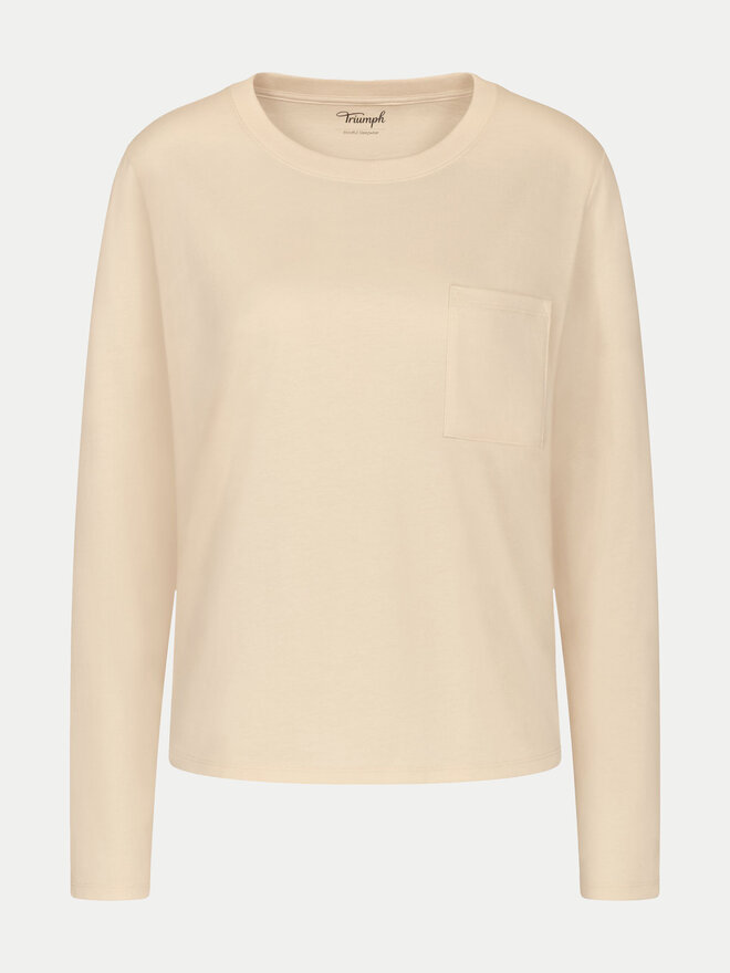 Triumph Triumph Pyjama-T-Shirt 10221070 Beige Regular Fit