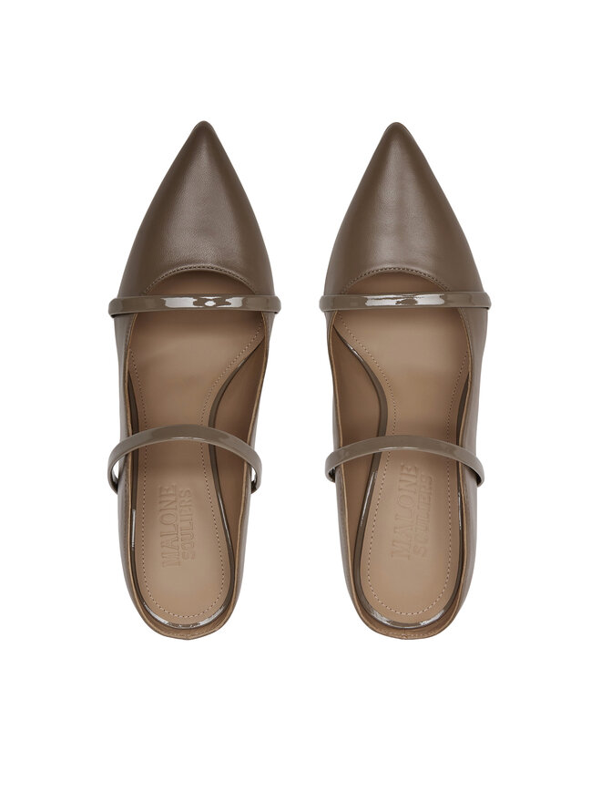MALONE SOULIERS Klapki MALONE SOULIERS Maureen 85-267 Brązowy