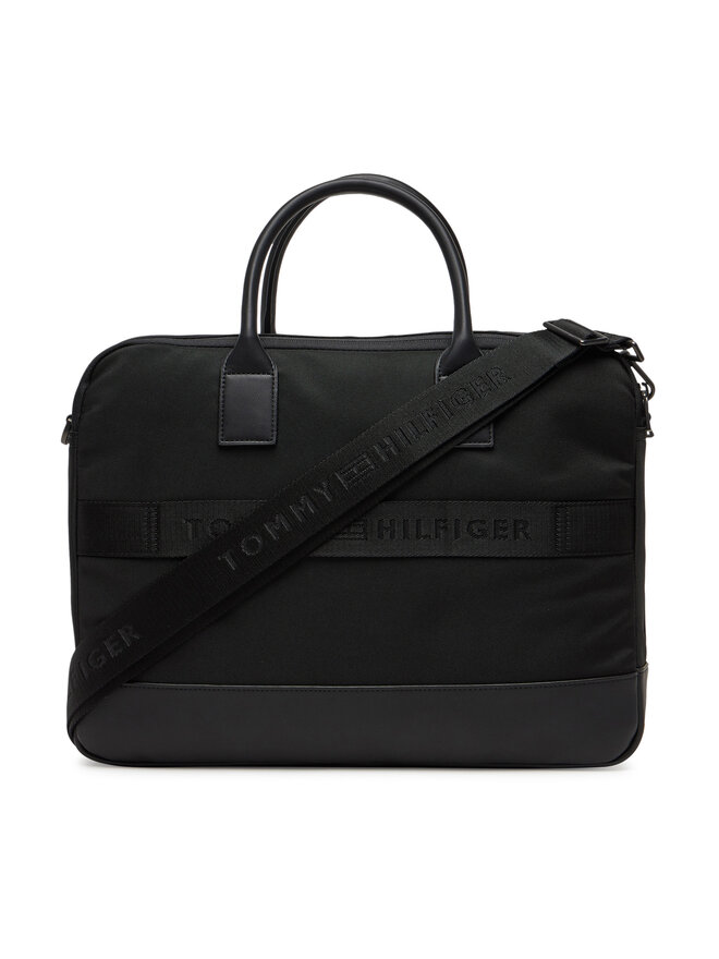 Tommy Hilfiger Taška na laptop Tommy Hilfiger Th Nylon Travel Computer Bag AM0AM13470 Čierna