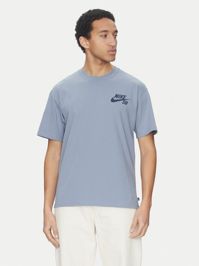 Nike Nike Marškinėliai DC7817 493 Mėlyna Regular Fit