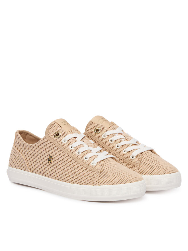 Tommy Hilfiger Sneakers aus Stoff Tommy Hilfiger FW0FW09171 Beige