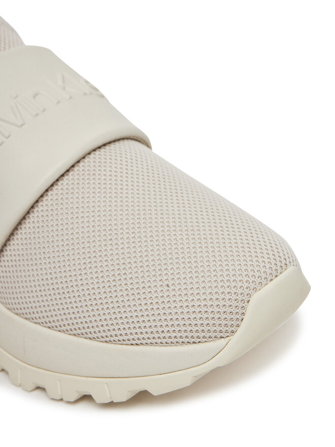 Calvin Klein Sneakersy Calvin Klein Runner Slip On - He Nappa HW0HW02415 Écru