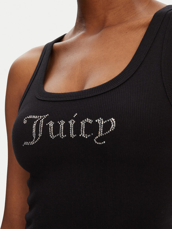 Juicy Couture Juicy Couture Top Racer JCWLV125305 Schwarz Slim Fit