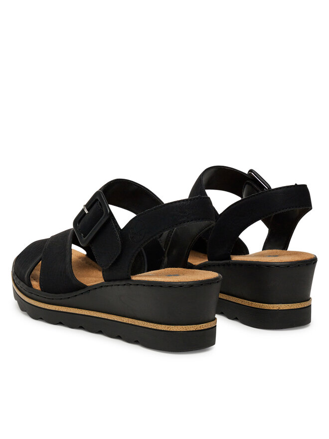 Rieker Sandalen Rieker 67463-00 Schwarz