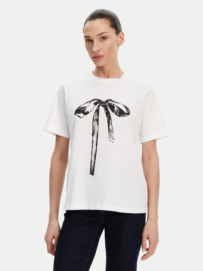 ACCESS FASHION ACCESS FASHION T-Shirt 53-2117-110 Λευκό Regular Fit