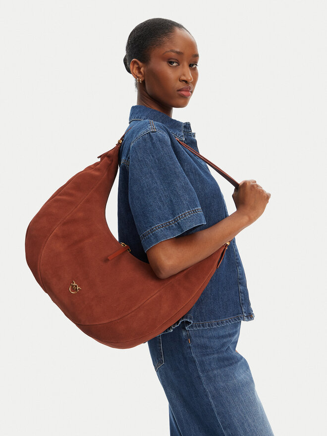 PINKO Rankinė PINKO Slouchy Hobo Big PE 25 PLTT 104295 A29N Ruda