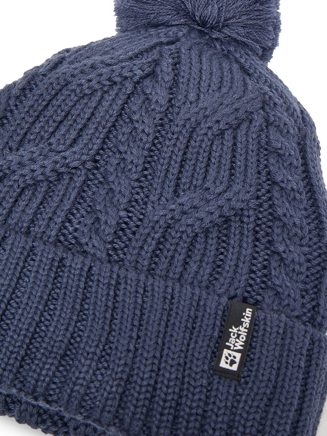 Jack Wolfskin Cepure Jack Wolfskin Pompom 1905092 Tumši zils