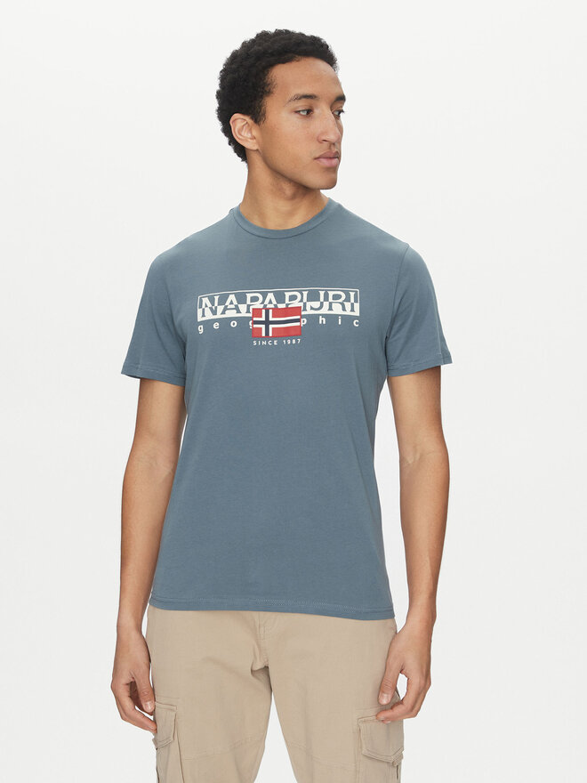 Napapijri Napapijri Camiseta S-Aylmer NP0A4HTO Verde Regular Fit