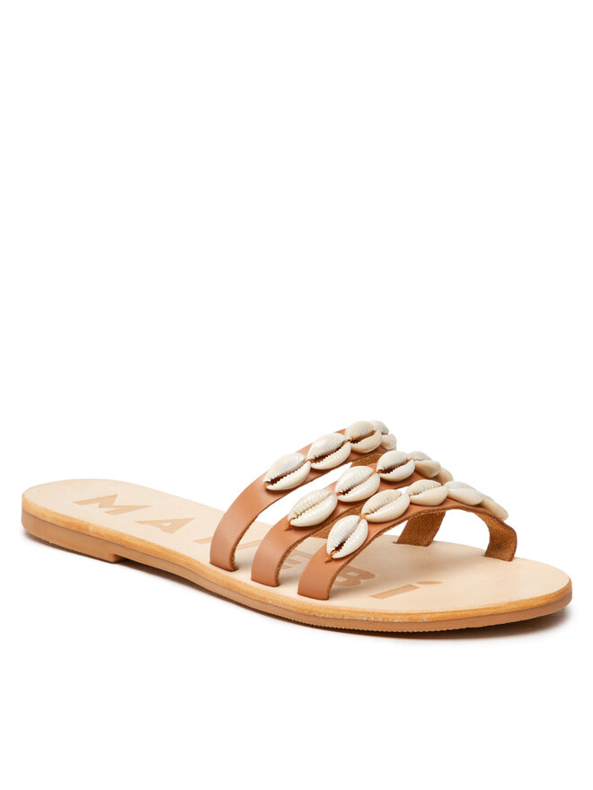 Ciabatte Manebi Leather Sandals S 0.1 Y0 Marrone escarpe