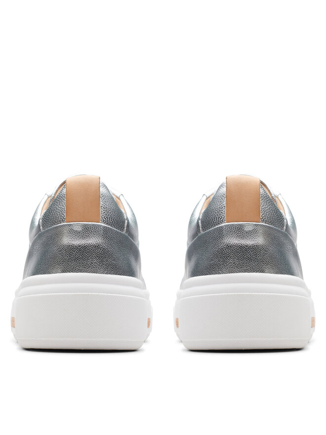 Clarks Sneakersy Clarks Hollyhock Walk 26176310 Strieborná