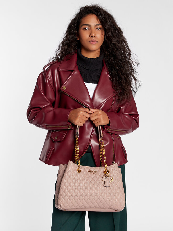 Guess Дамска чанта Guess Maila (QB) HWQB86 61060 Розов