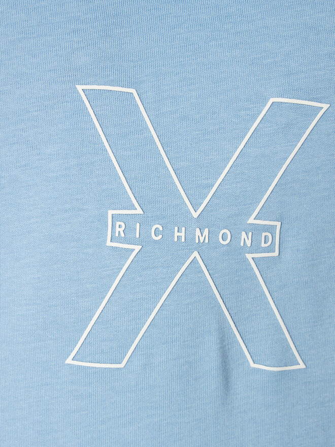 Richmond X Richmond X T-shirt Rached UMP24031TS Svijetloplava Regular Fit