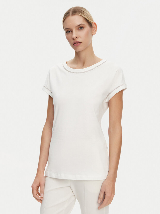 Luisa Spagnoli Luisa Spagnoli Camiseta Brescello 542123 Blanco Regular Fit