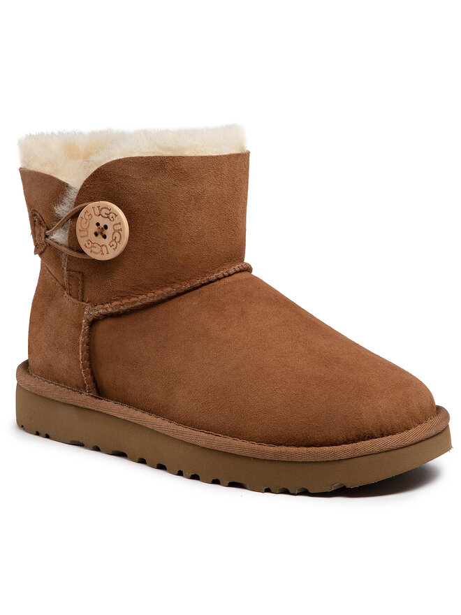 Ugg Stivali da neve Ugg W Mini Bailey Button II 1016422 Marrone