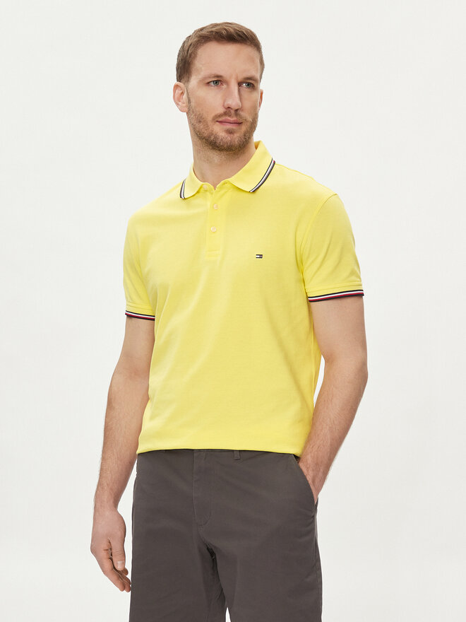 Tommy Hilfiger Tommy Hilfiger Poloshirt 1985 MW0MW30750 Gelb Slim Fit