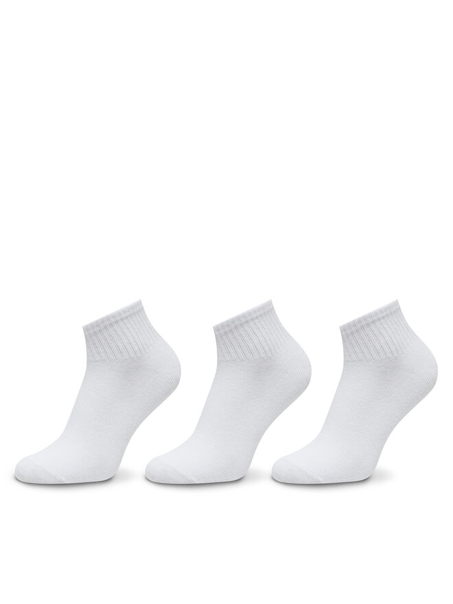 Jack&Jones Junior Zestaw 3 par niskich skarpet dziecięcych Jack&Jones Junior 12274738 Biały