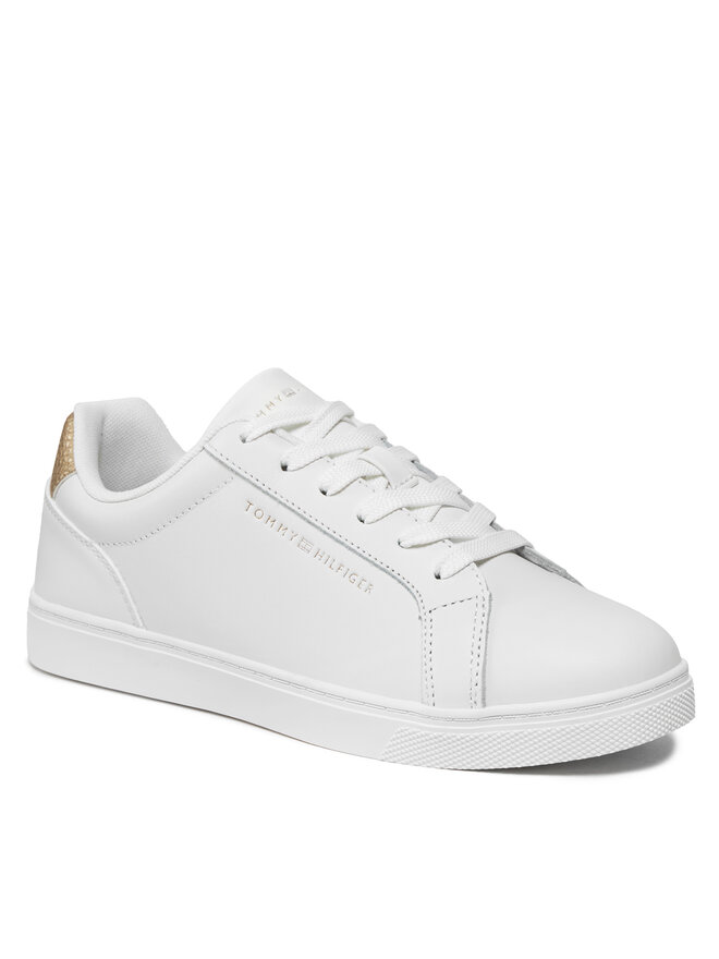 Tommy Hilfiger Sneakersy Tommy Hilfiger Essential Cupsole Sneaker Gold FW0FW07869 Écru