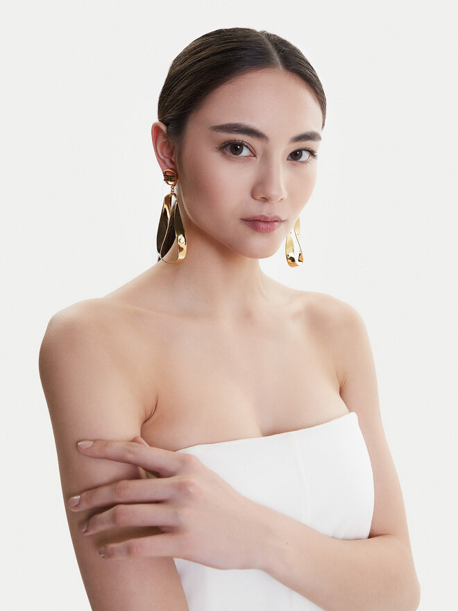 Elisabetta Franchi Σκουλαρίκια Elisabetta Franchi OR-14K-52E2-V300 Χρυσό