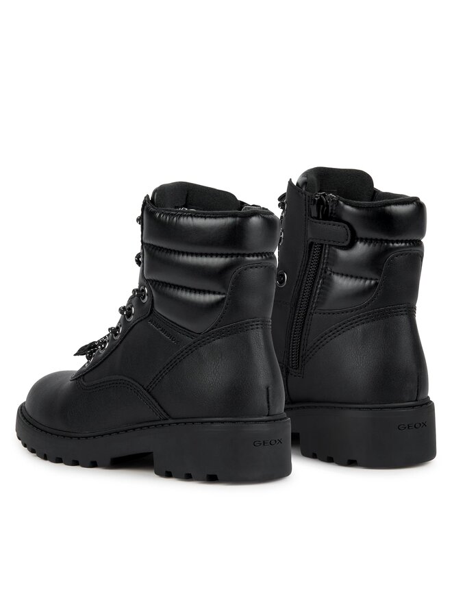 Geox Trapper stila apavi Geox J Casey Girl B Abx J367ZB 0BCLV C9999 D Melns