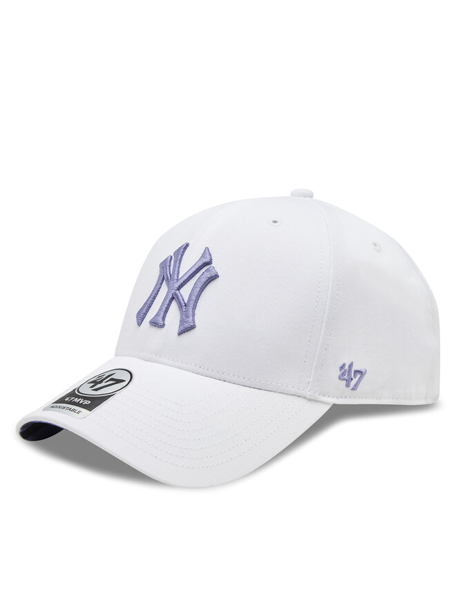 47 Brand Καπέλο Jockey 47 Brand Mlb New York Yankees Enamel Twist Under '47 Mvp B-ENLSP17CTP-WH Λευκό