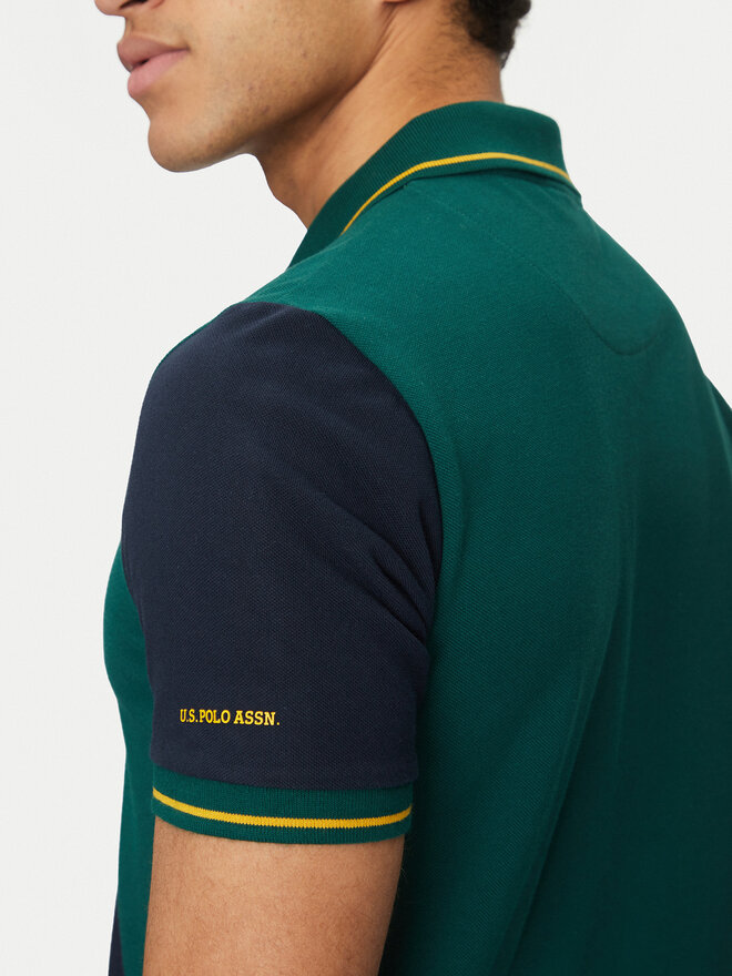U.S. Polo Assn. U.S. Polo Assn. Pólóing MUP3996 Zöld Regular Fit