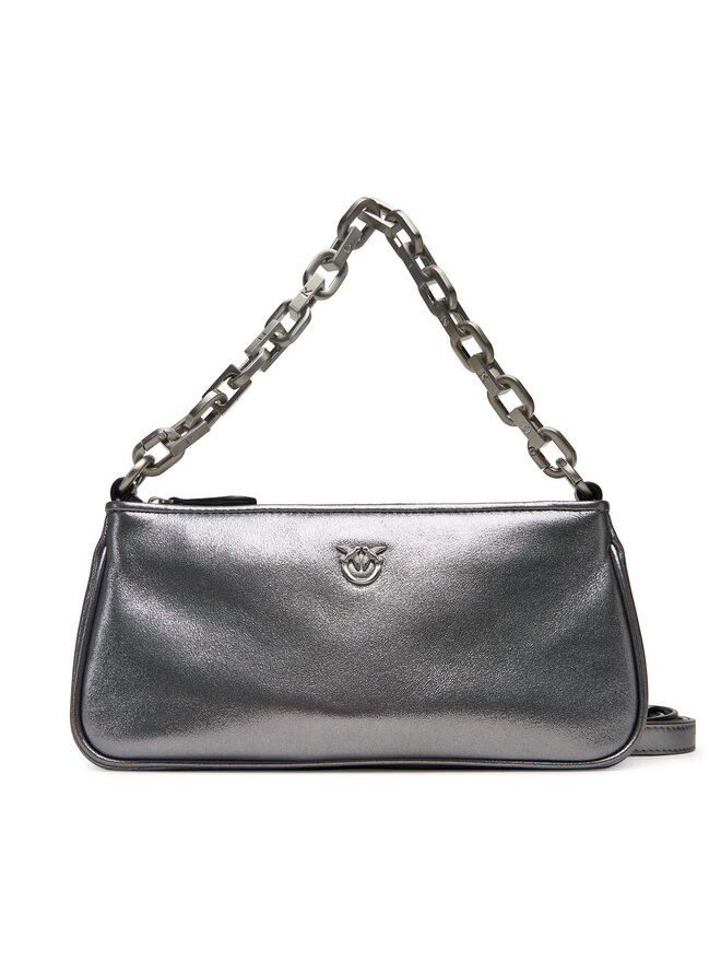 PINKO Сумка PINKO Half Moon Baguette Mini AI 25-26 PLTT 105069 A2O9 Срібний