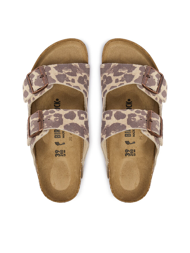 Birkenstock Pantoletten Birkenstock Arizona Print 1033330 Hellbraun