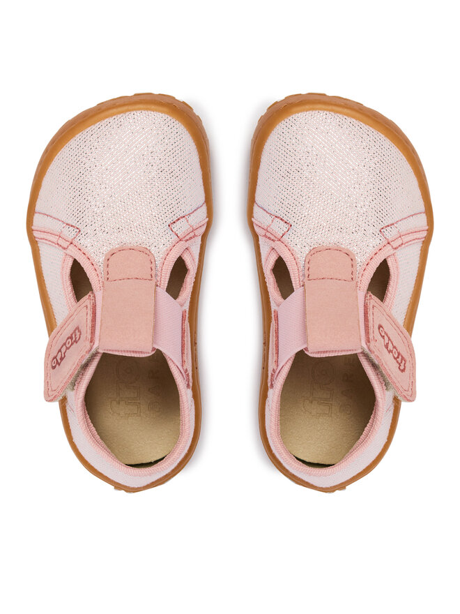 Froddo Тапочки Froddo Barefoot Canvas T-Bar G1700439-2 M Рожевий