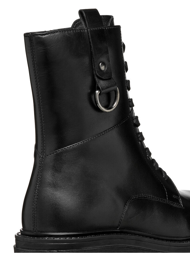 Geox Schnürschuhe Geox D Iridea D46HRB 00043 C9999 Schwarz