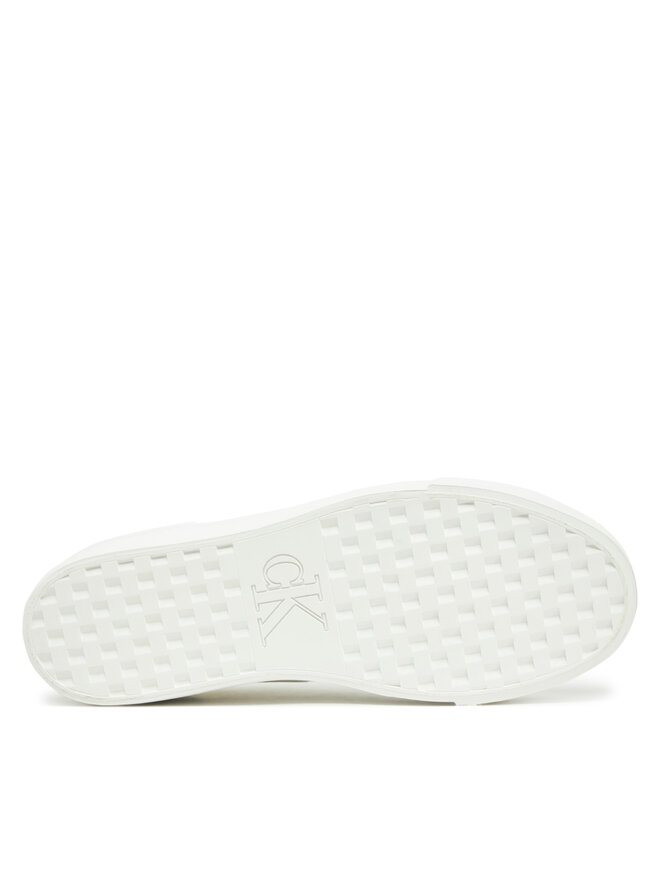 Calvin Klein Jeans Πάνινα παπούτσια Calvin Klein Jeans Vulc Flatform Low Cv Mg YW0YW01763 Λευκό
