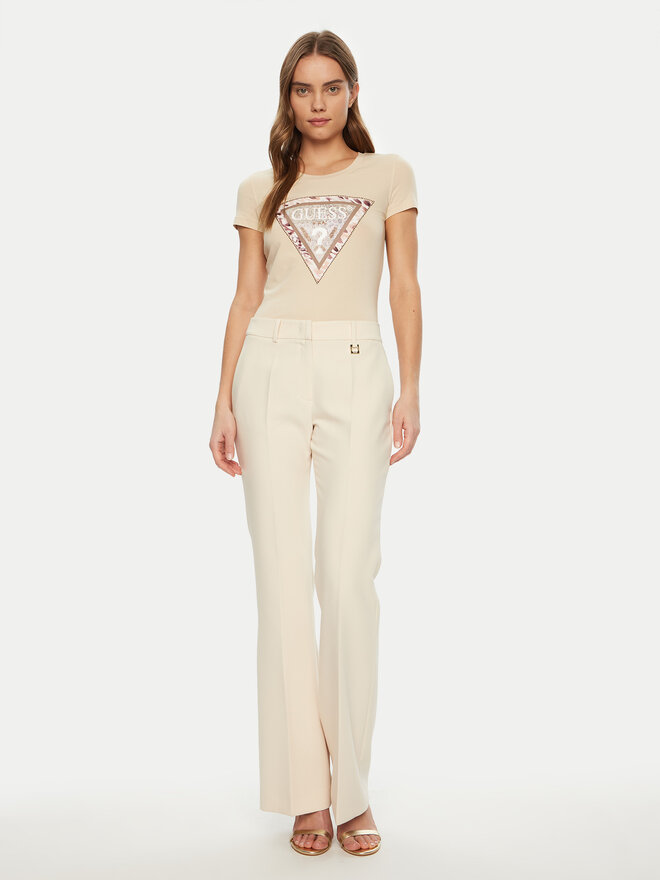 Guess Guess Majica W5RI22 J1314 Écru Regular Fit
