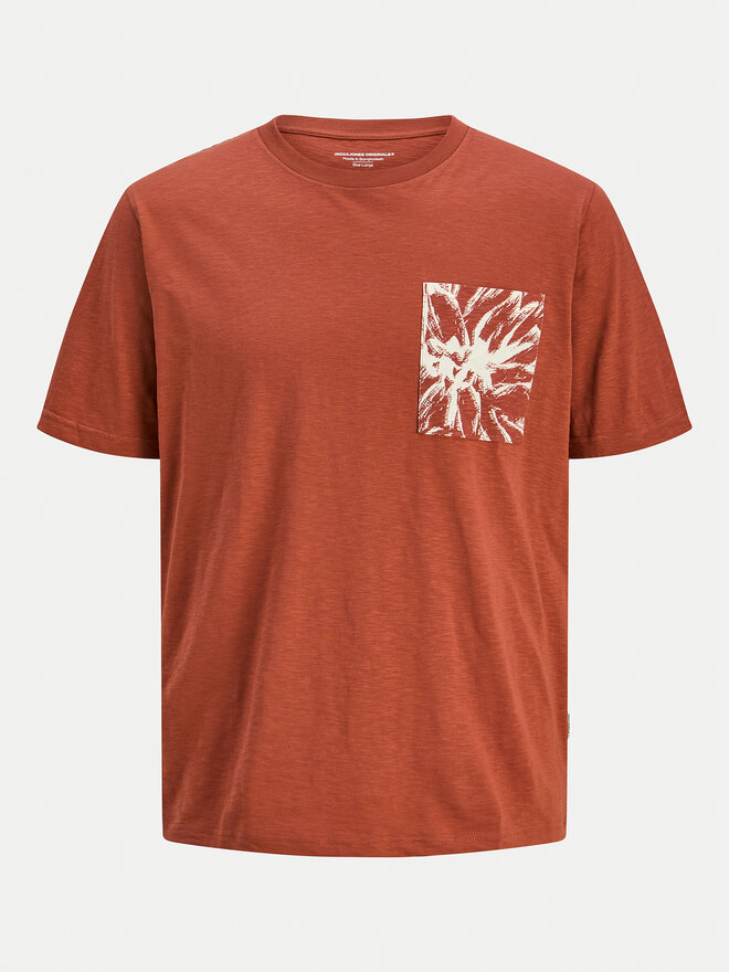Jack&Jones Jack&Jones Camiseta Split 12272995 Marrón Regular Fit