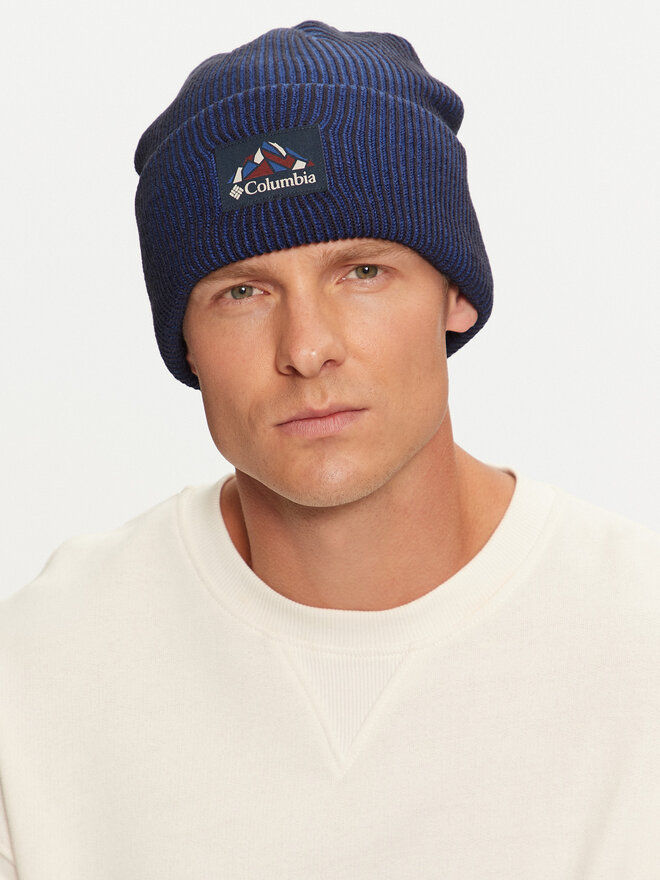 Columbia Шапка Columbia Provisions Cuffed Beanie 2092601 Син